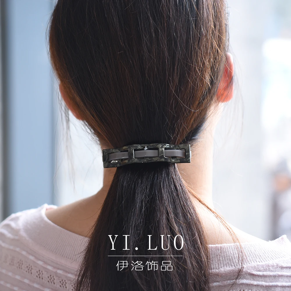 Women Hairwear Girls Headwear Middle Size Cute Hair Clip Vintage Hair Barrette Acetate  Fashion Hair Accessories For Women