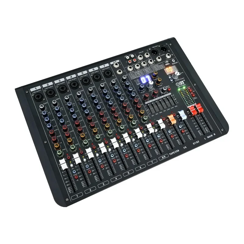 Group digital mixer, a must for conference systems, high-quality support for high and low sound adjustment live broadcast