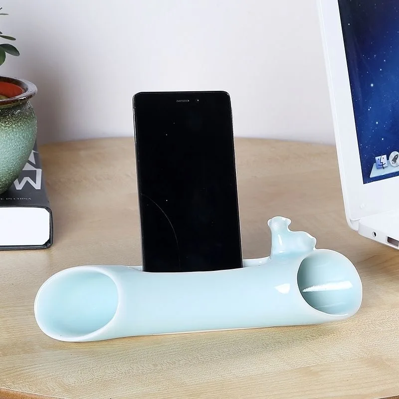 

Керамический усилитель для мобильного телефона, креативный аудиоселон, офисный орнамент, мини-динамик, резонатор песен, подарок