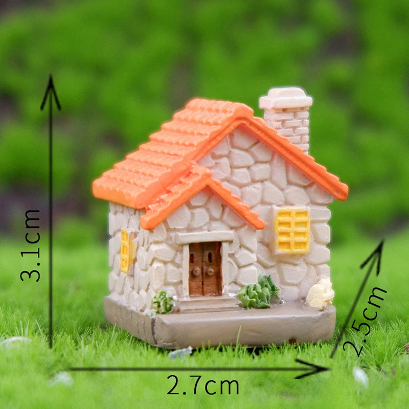 Set De 12 Casitas En Miniatura De Resina De Piedra – Ideales Para Jardines De Hadas, Bonsáis Y Micropaisajes Decorativos