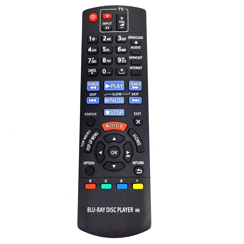 Remote Control Use for Panasonic Blu-Ray DISC Player N2QAYB000874 DMP-BDT225 DMP-BDT230 DMP-BDT330