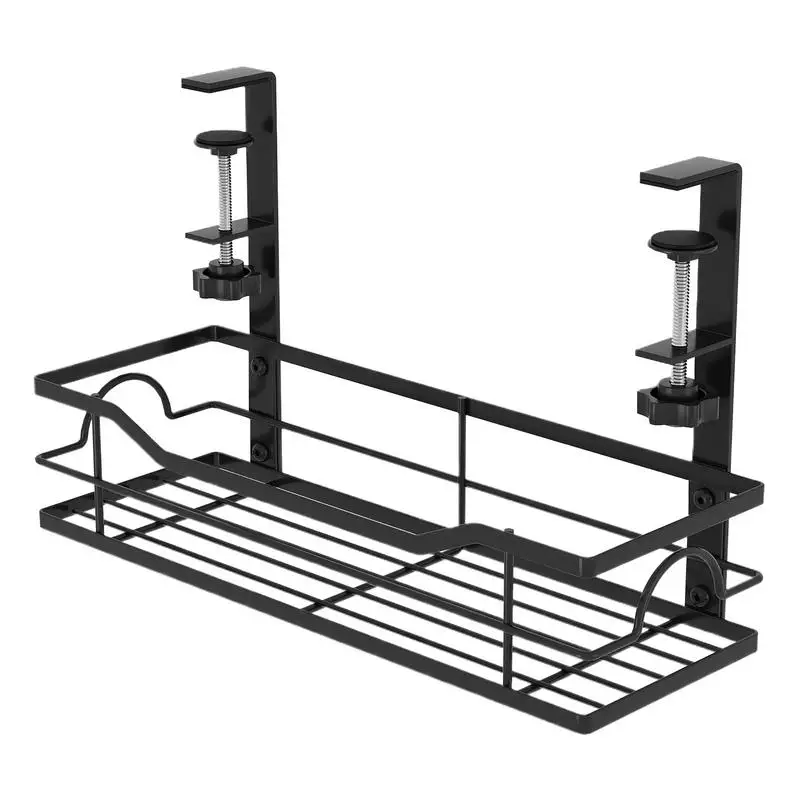 

Wire Management Under Desk Cable Basket Under Desk Cord Organizer Space-Saving Extended Wire Storage Basket For Desktop Room