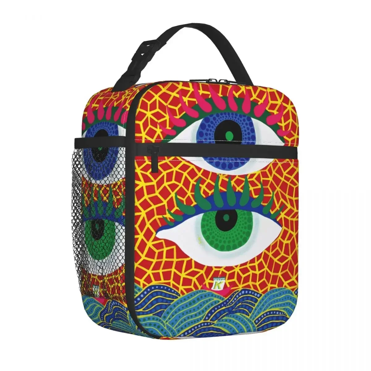 

Yayoi Kusama Dots Pumpkin Infinite Nets Thermal Insulated Lunch Bags Portable Bag for Lunch Cooler Thermal Food Box