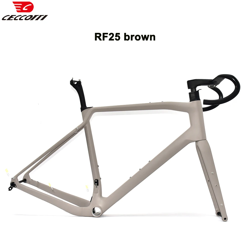 AliExpress ceccotti CECCOTTI DIY Color For Gravel Frame Max Use 50C Tire Carbon Bicycle Frameset Factory Price Warranty 2 years T1000 Carbon Frame