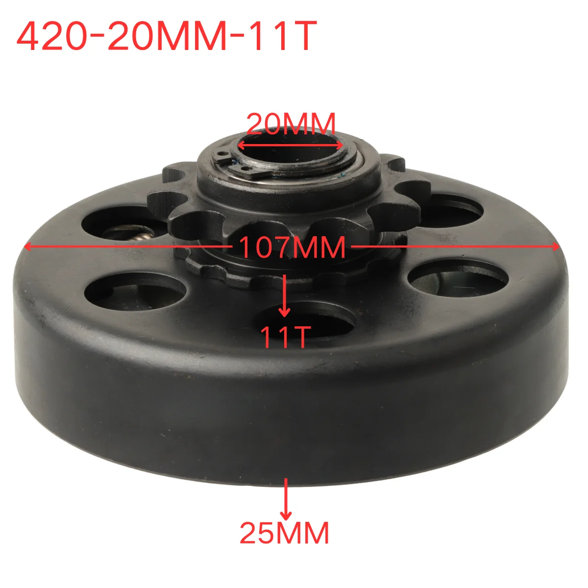 11T 19mm 20mm 420 Chain Centrifugal Automatic Clutch for Go-Kart Mini Bike Small Engine Replacement Part