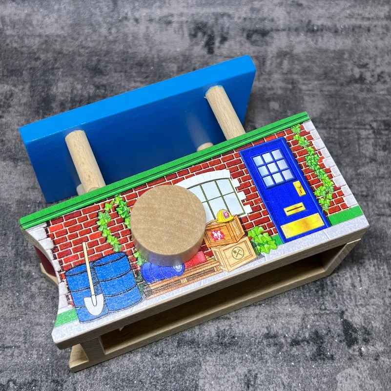 12*7*10 センチメートル木製線路ログシーンアクセサリー積載機子供のおもちゃ子供の列車輸送トラックのおもちゃ