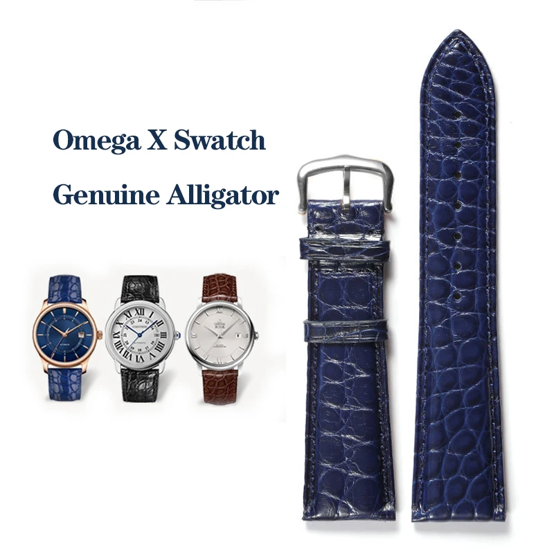 High Quality Alligator Leather Watchband Crocodile Skin Bracelet Series 20mm Strap