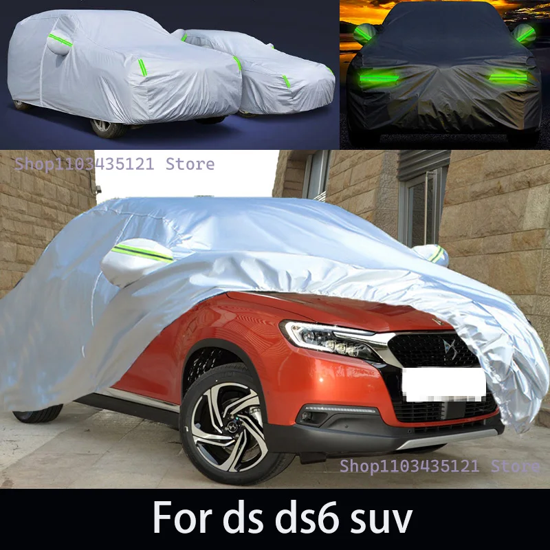 

For ds ds6 suv Outdoor Protection Full Car Covers Snow Cover Sunshade Waterproof Dustproof Exterior Car accessories