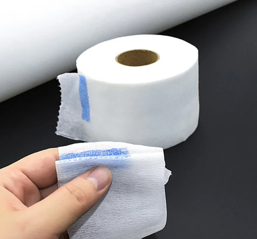 80PCS Disposable 1 Roll Hair Cutting Accessory Neck Paper Adjustable Barber Dedicated Salon Hairdressing White Neck Strips