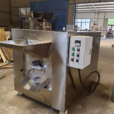 الفولاذ المقاوم للصدأ معدات معالجة حبوب الكاكاو آلة تحميص حبوب الكاكاو #1