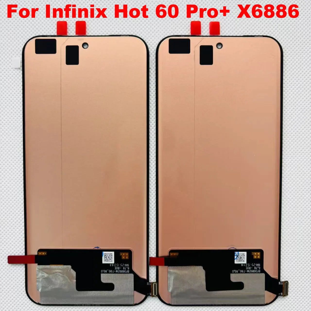 6.78 Original Amoled For Infinix Hot 60 Pro X6885 LCD Display Screen Touch Digitizer Panel For Infinix Hot 60 Pro+ X6886 Display image 4