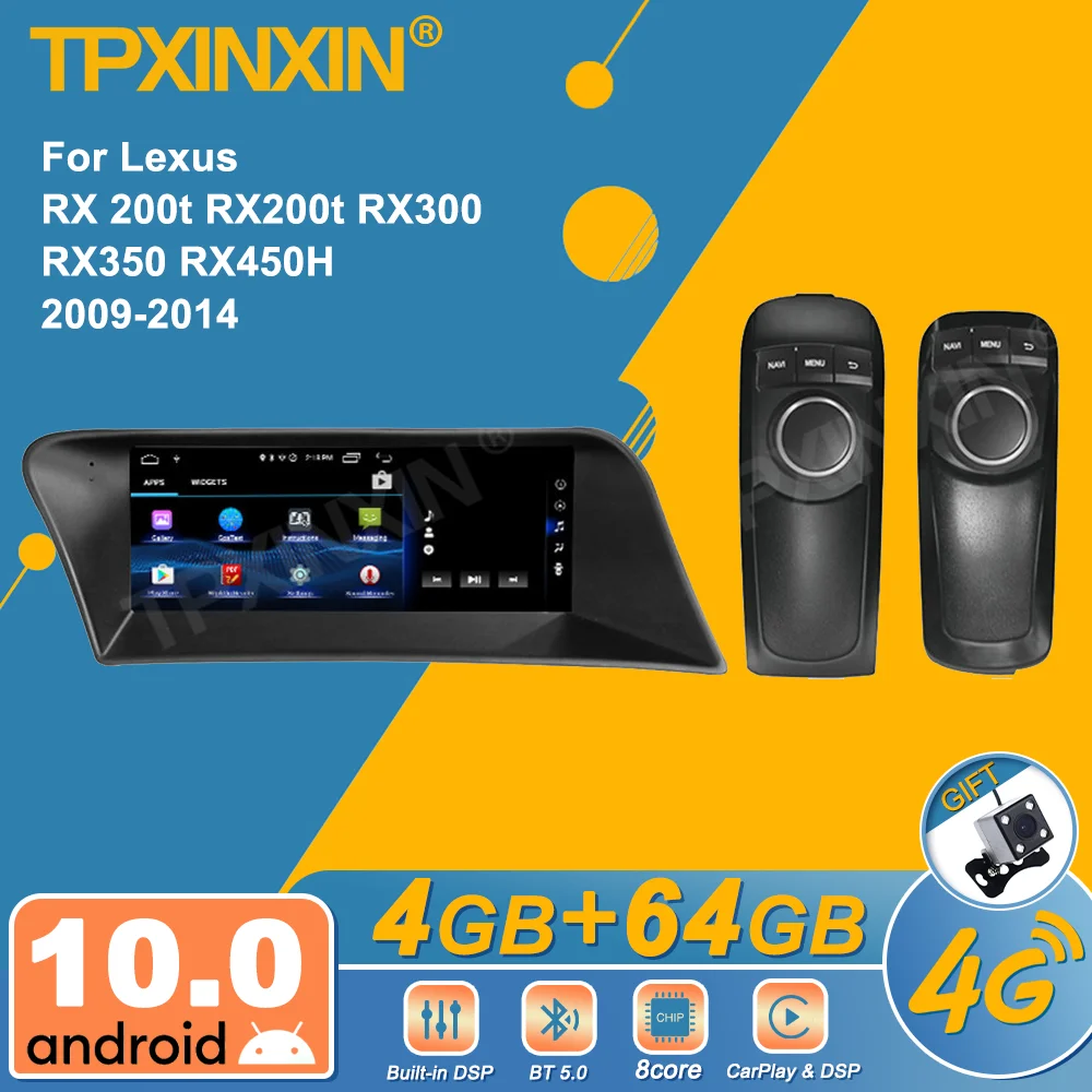 

Android 10 для Lexus RX 200t RX200t Rx300 Rx350 Rx450h 2009-2014, автомобильное стерео радио, магнитофон, мультимедийный плеер, GPS-навигация