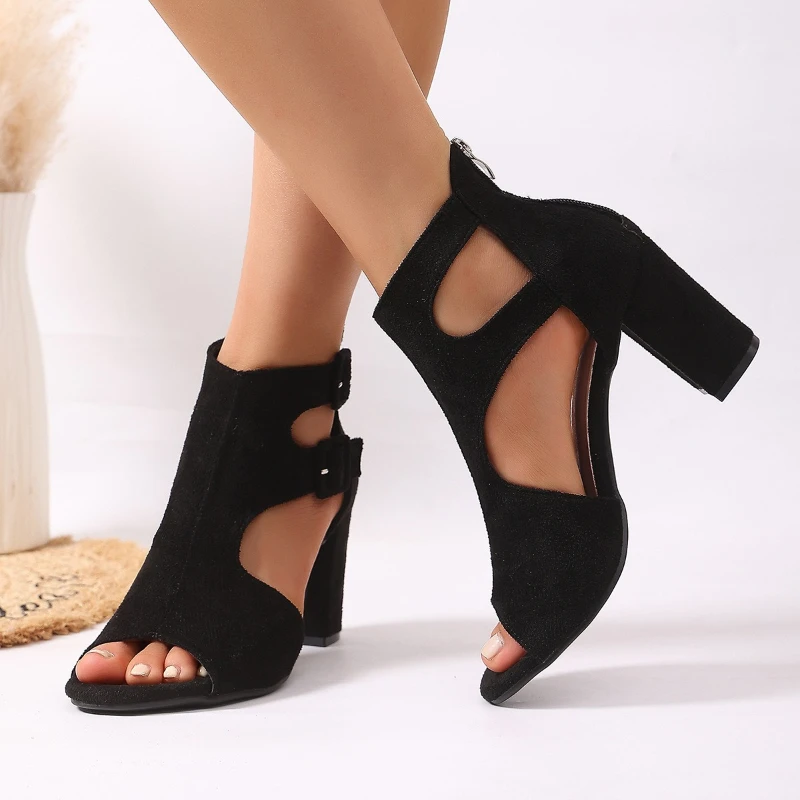 

New High Heels Fashion Summer Sandals Outdoor Women's Comfortable Women's Shoes Breathable High Heels Sandals Zapatos De Mujer
