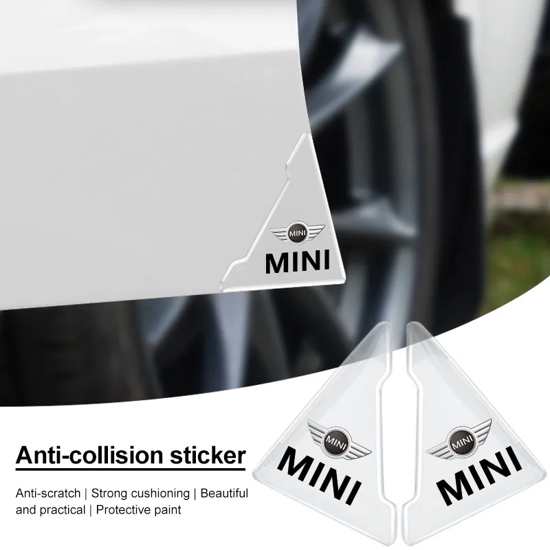 2Pcs Car Door Corner Collision Anti-scratch Protector Goods For BMW Mini Cooper Countryman Clubman R55 R56 R60 F54 Accessories