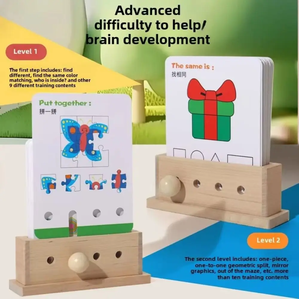 

Montessori English Logic Key Puzzle Game Early Educational Matching Game Logic Key Thinking Training 3D Multifunction