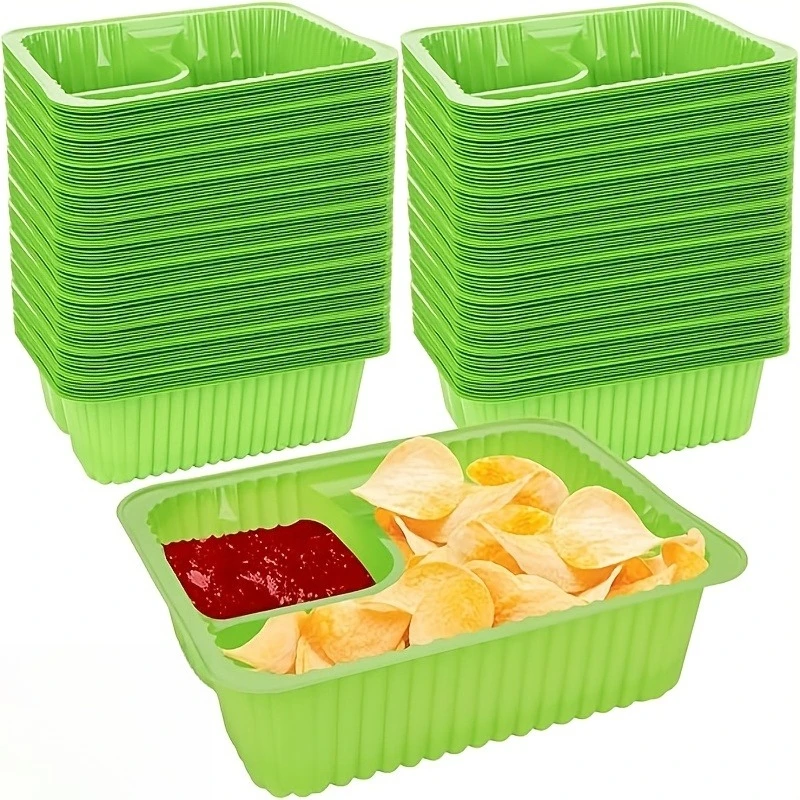 Bandejas Nacho | Perfecto para Cheese Dip, Noches de películas y fiestas de carnaval, recipientes para refrigerios, aperitivos nocturnos de películas | Navidad, Halloween