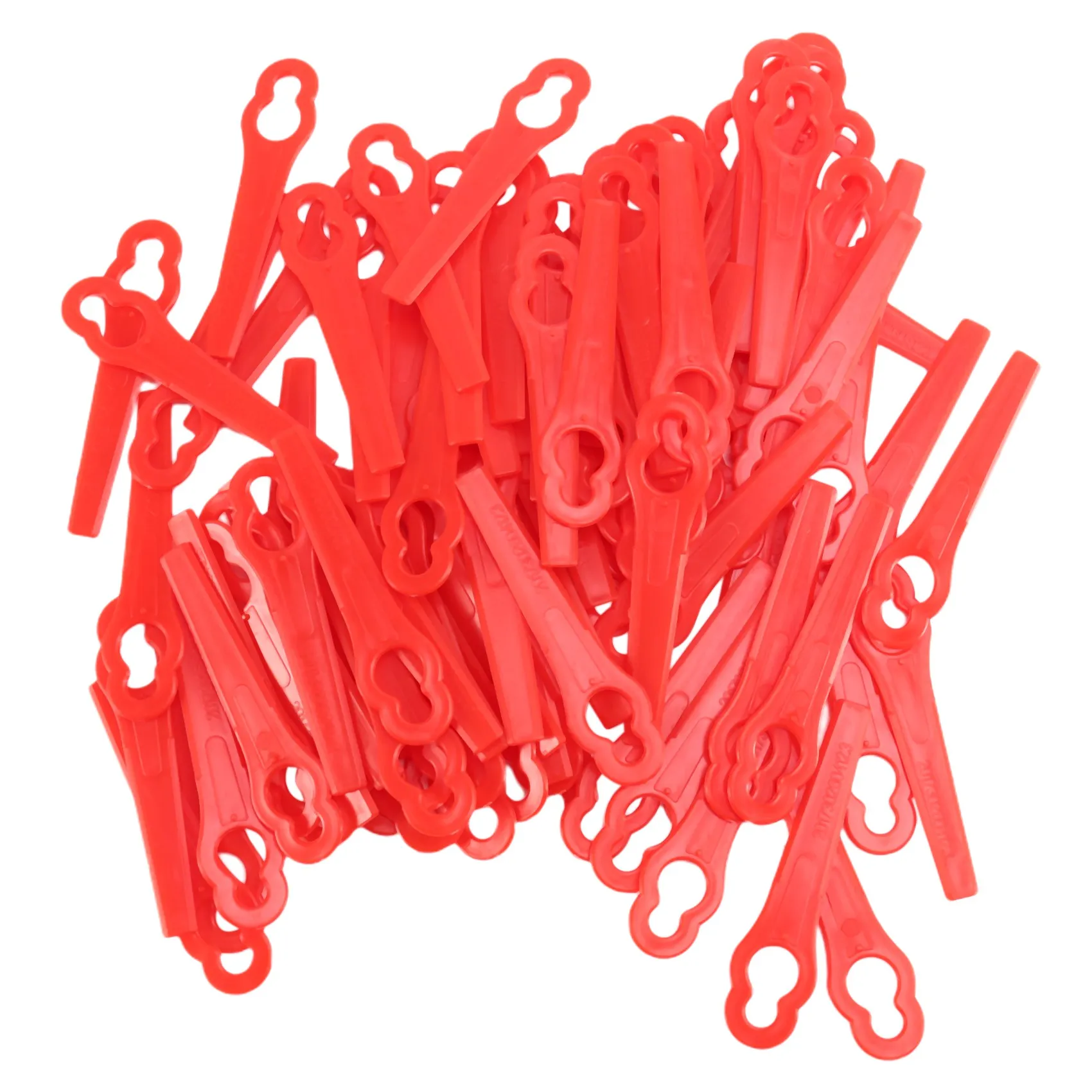 ABCA-100 Pcs Plastic Grass Trimmer Blades, Cordless Strimmer Blades 83 Mm Lawn Mower Cutting Blades Garden Mower Replacement
