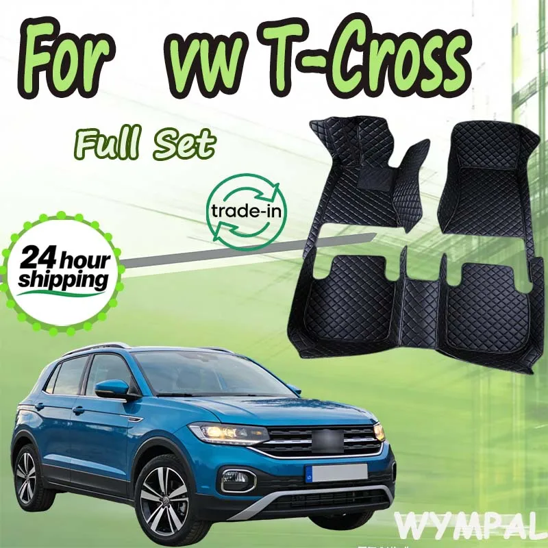 

Car Floor Mats For Volkswagen vw T-Cross Tcross 2022 2021 2020 2019 Carpets Parts Covers Auto Interior Accessories