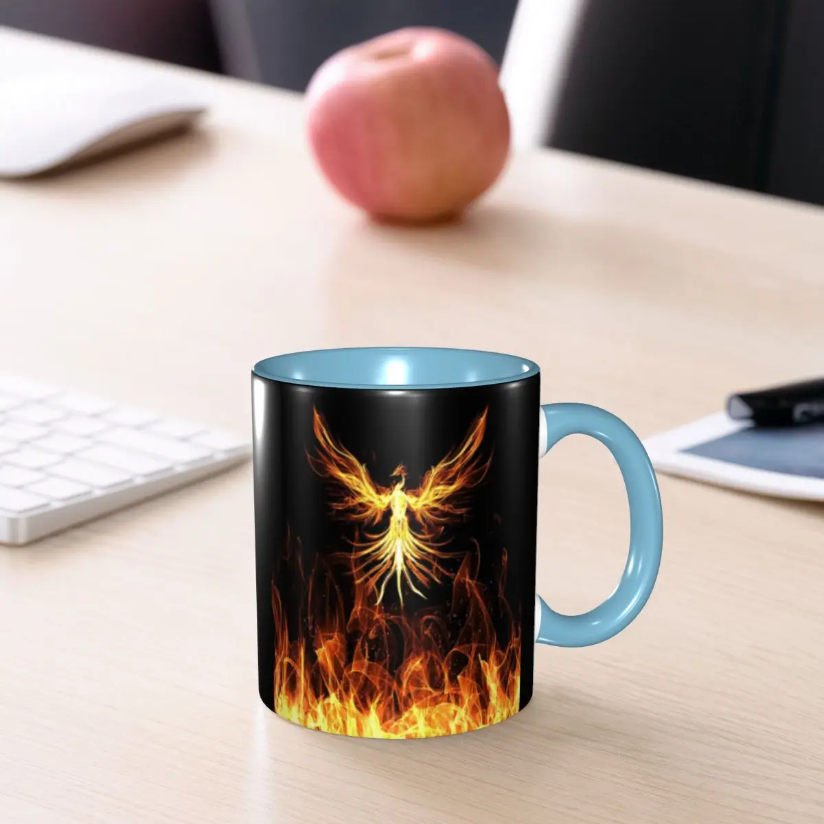 Majestic Phoenix Mythical Bird (3) Mug Funny Ceramic Coffee Cups Tea Mugs Milk Cup Drinkware Gifts for Friends