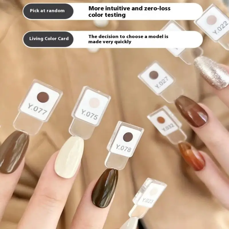 24/36/48Colors Nail Gel Polish Color Testing Tools Separable Magnetic Tips Nail Color Board Try-on False Nail Tips Showing Board