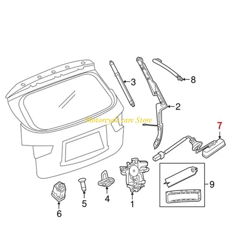 U75F Trunk Handle Switch for Wagon 08-11 Replace 63270-FG000 Tailgate Switch