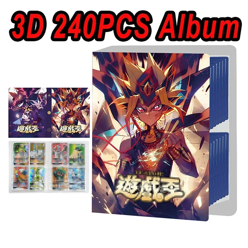 240 PCS Yu Gi Oh Card Album Map Letter Folder Binder Notebook Game Collection Gift Toy White Dragon Dark Archmage Muto Games