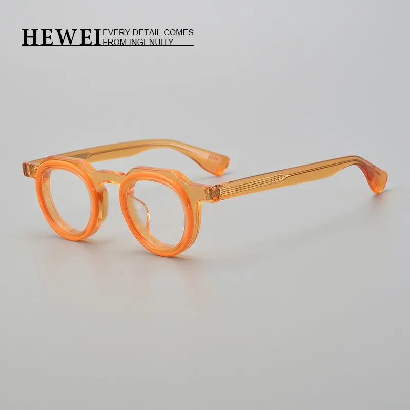 

Oval niche acetate prescription glasses frame G2294 Irregular outer frame women eyeglasses Preppy fashion youth eyewear