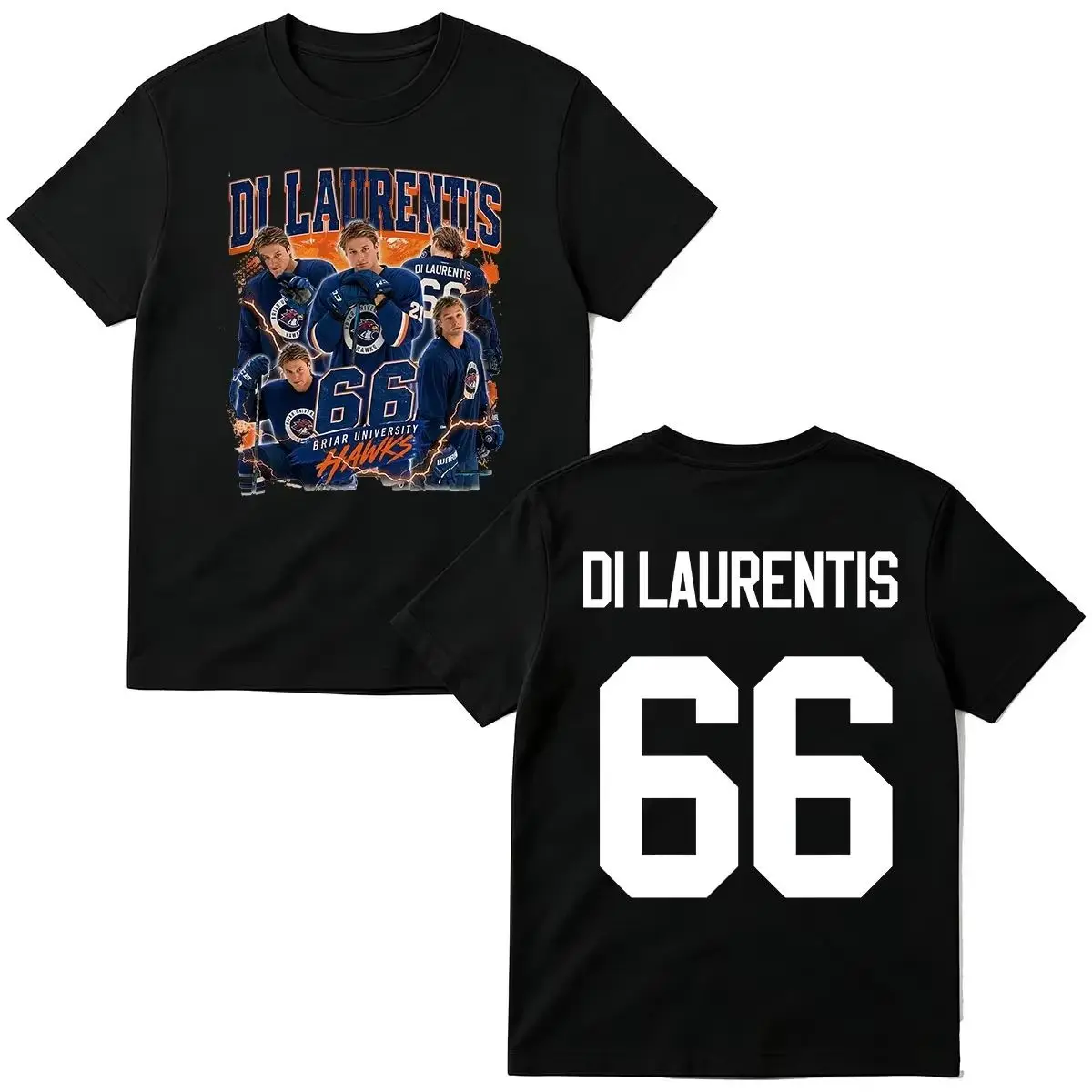 Off Campus TV Series Hockey T-shirt Dean Di Laurentis 66 Graphic Merch T-shirts Men Women Fashion Casual Clothing Y2K Unisex Top