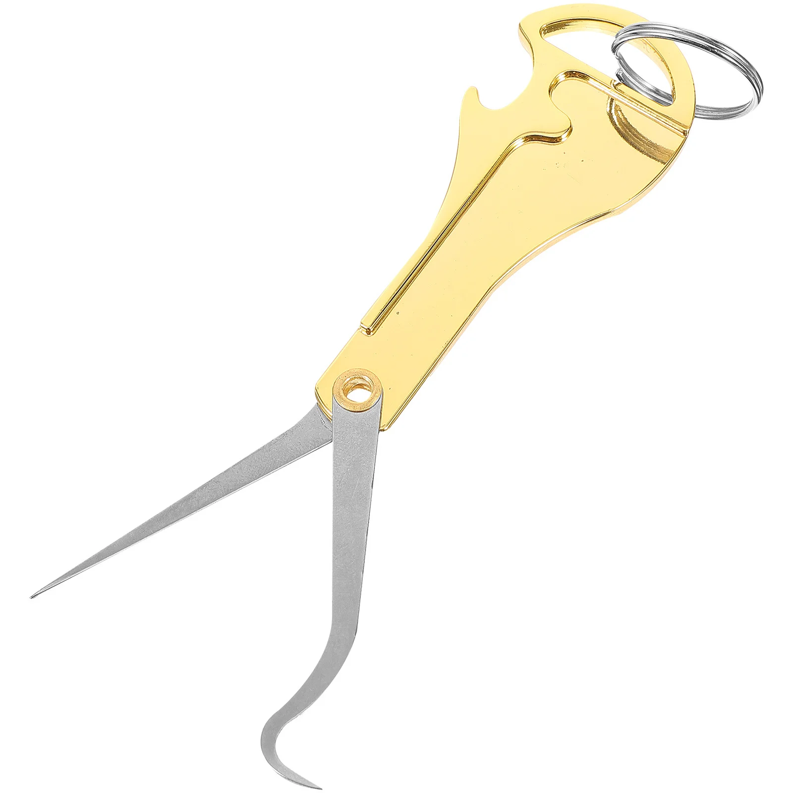 

Reusable Stainless Steel Toothpick Foldable Metal Portable for Outdoor Camping Travel Bottle Opener Strong Not Easily Deformed