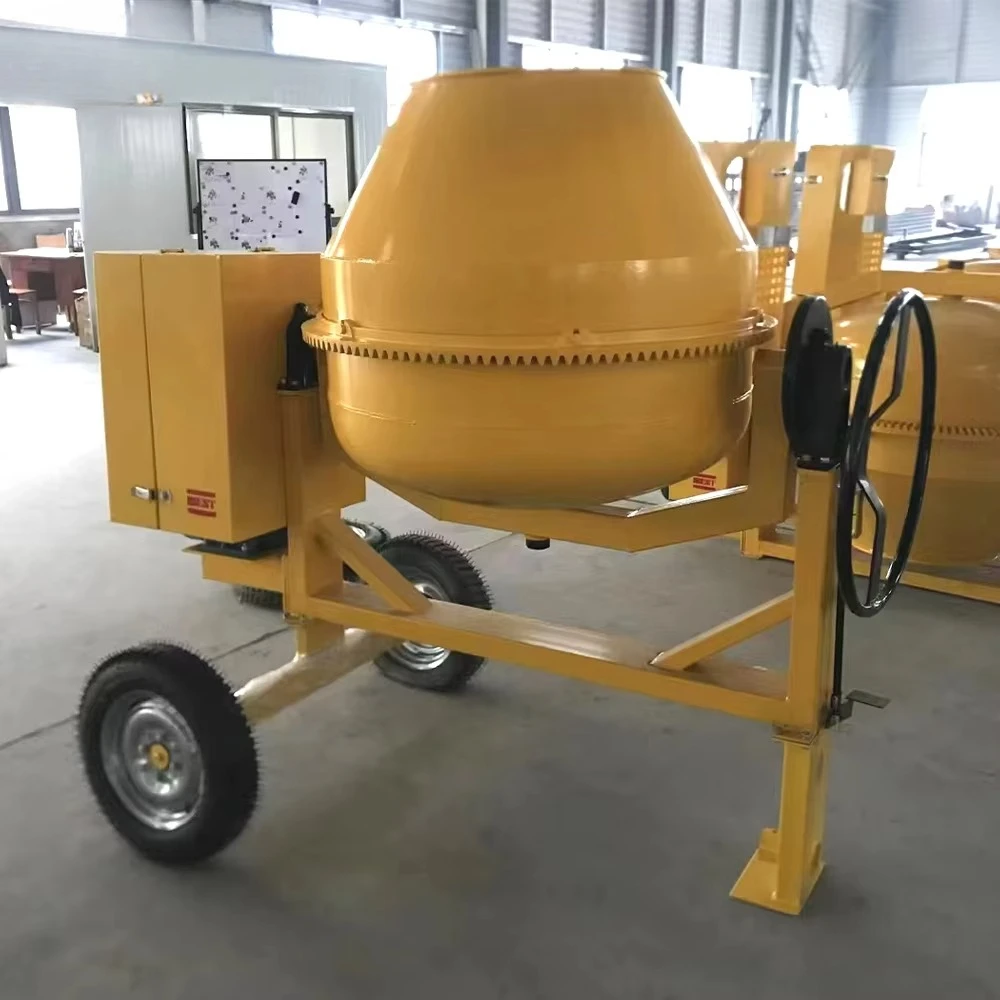 Factory Custom Small  Concrete Mixer High Performance 500L 2-Wheel Mobile Concrete Mixing Machine