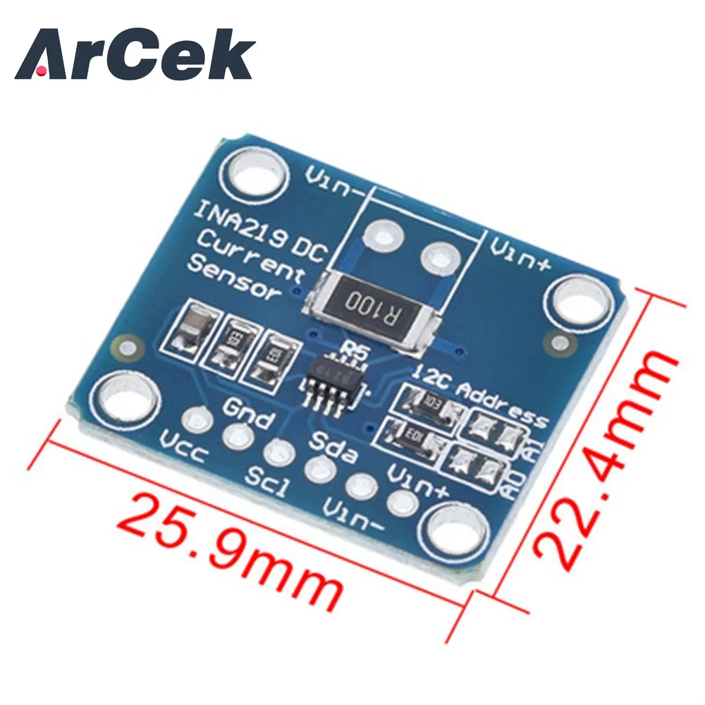 INA219 I2C Zero Drift Bi-directional Current Power Supply Sensor Breakout Monitoring Module