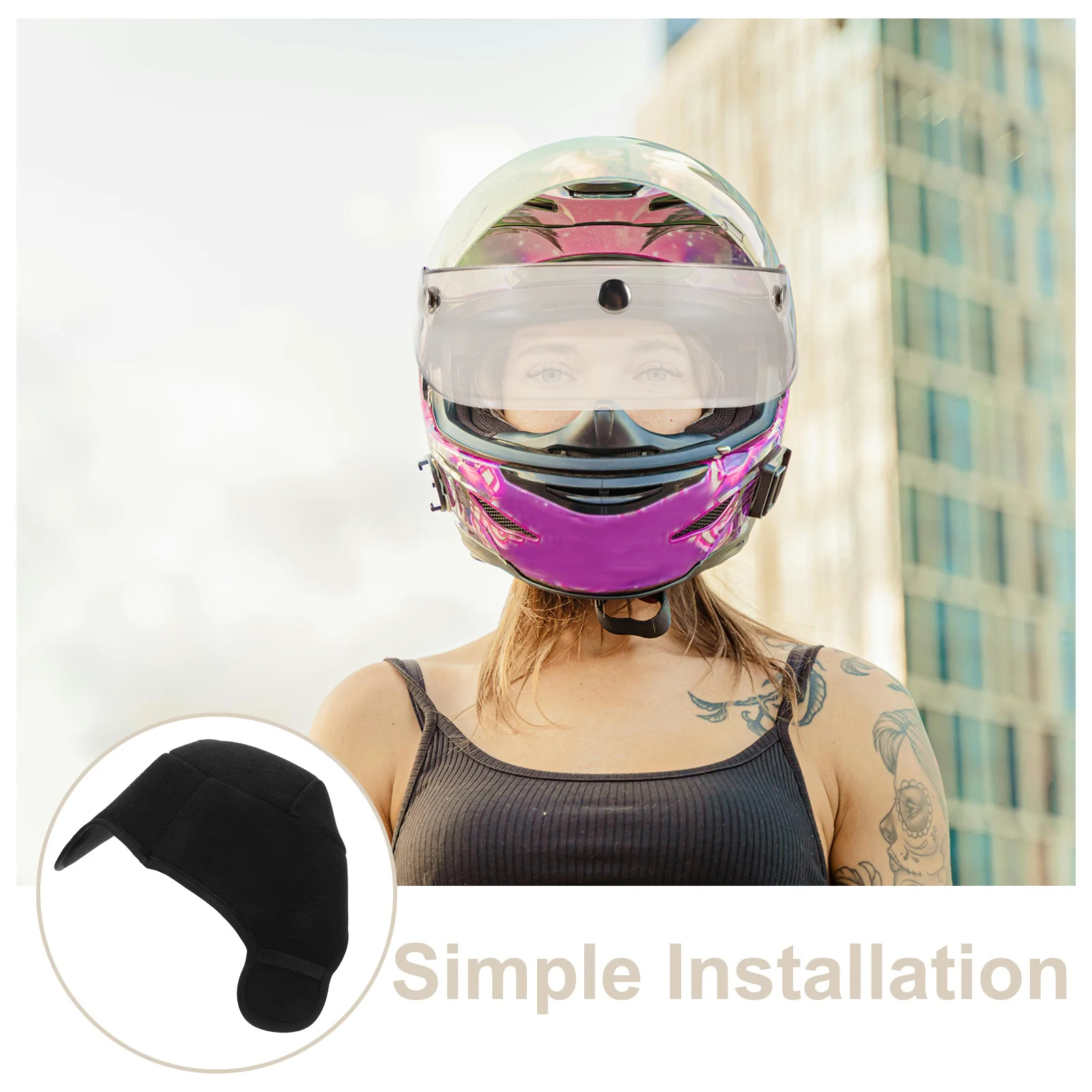 Pelapis Hangat Untuk Musim Dingin: Bantalan Spons Termal Tebal, Isian Anti Angin yang Dapat Dilepas, Insulasi Untuk Bersepeda dan Ski