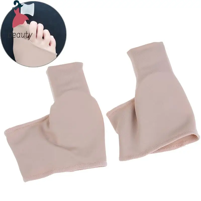 Corrector de Hallux Valgus para dedo gordo del pie, almohadilla protectora de juanete, calcetines de pedicura, 2 piezas = 1 par