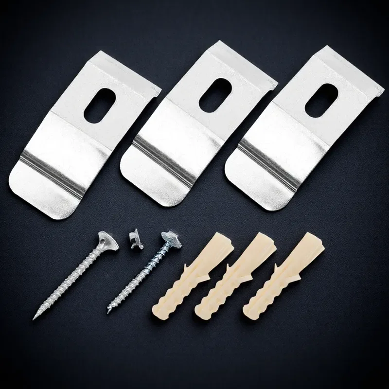 3Pcs Louver Curtain Brackets Metal Fixation Brackets Stable Lightweight Blind Holders for Kitchen Living Room Curtain Bracket