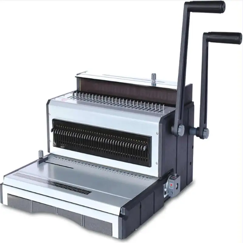 

TT2930 Office Small Equipment Manual Multi-function All Size Twin Wire Ring Punching And Binding Machine