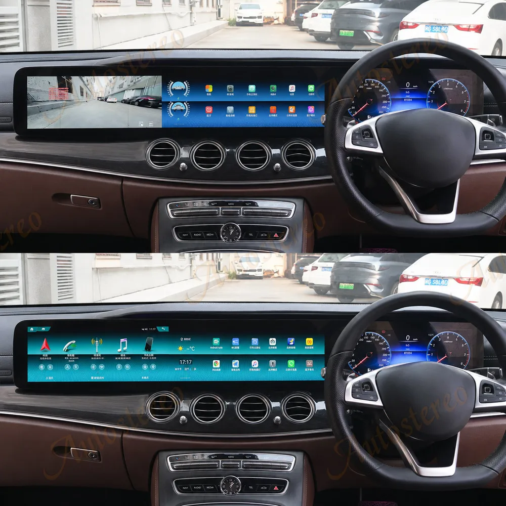 RHD 38.5' Inch Screen Carplay Car Android For Mercedes-Benz E Class W213 S213 AMG 2016-2020 Car GPS Navigation Multimedia Player
