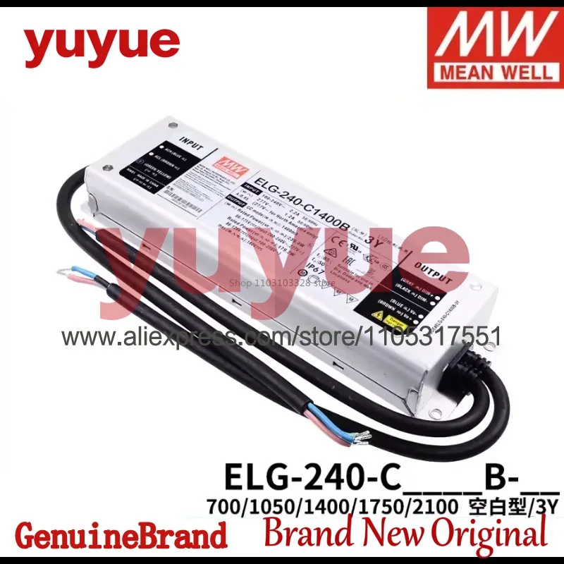

Блок питания MEAN WELL для светодиодов ELG-240-C700B-3Y, ELG-240-C1050B-3Y, ELG-240-C1400B-3Y, ELG-240-C1750B-3Y, ELG-240-C2100B-3Y