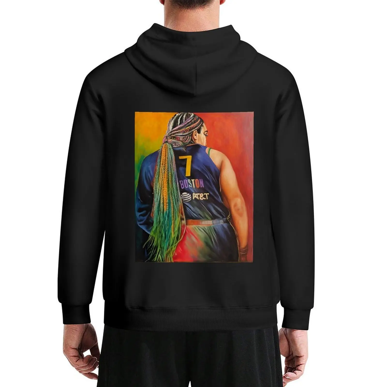 

Aliyah Boston - Paint Art Hoodie men's coat men clothing aesthetic clothing men's sweat-shirt hoodies and sweatshirts new