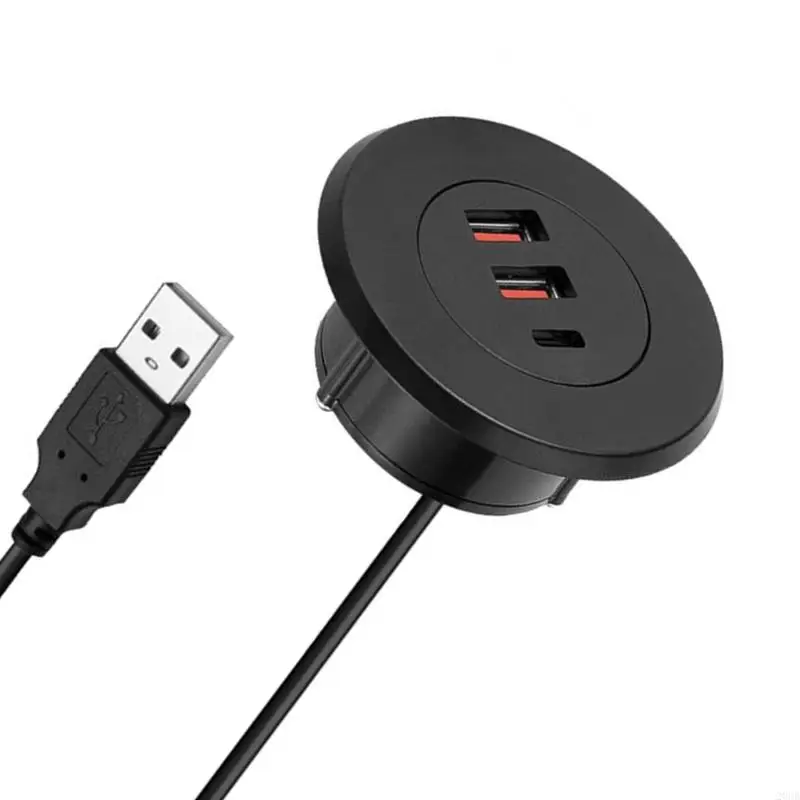 Bàn văn phòng 20cb nhúng usb sạc tròn lỗ tròn USB loại c đa năng