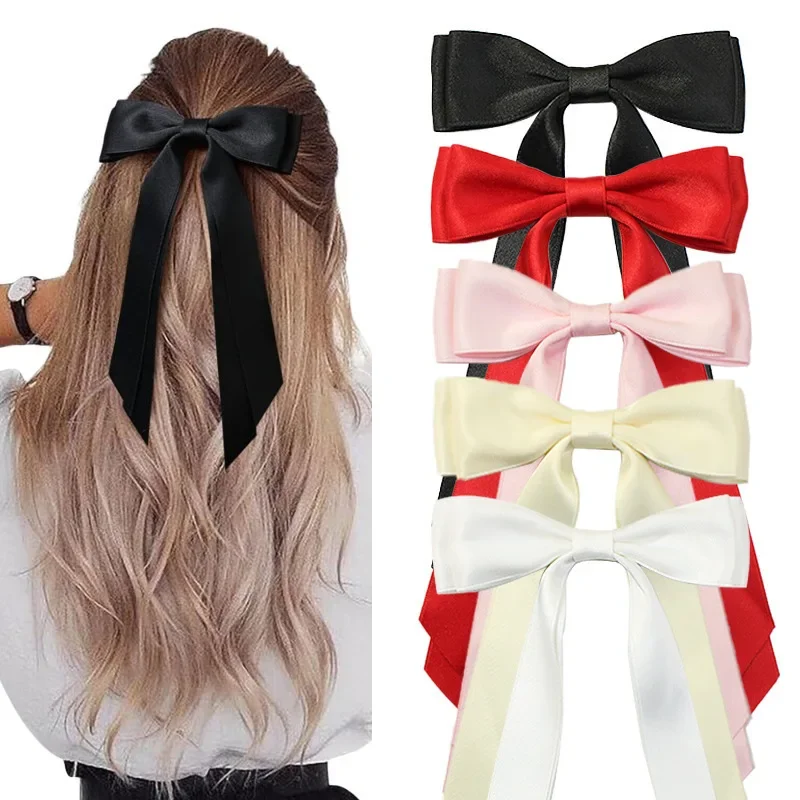 

2pcs Double Bow Hair Clip Temperament Hair Accessory Headpiece Fixed Hair Suitable for Daily Wear Suitable for Ladies and Girls