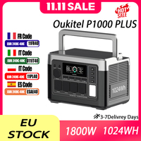 OUKITEL P1000 Plus Energy Storage Power Station 1800W 1024WH Emergency Power Supply Outdoor Household Portable Power Supply