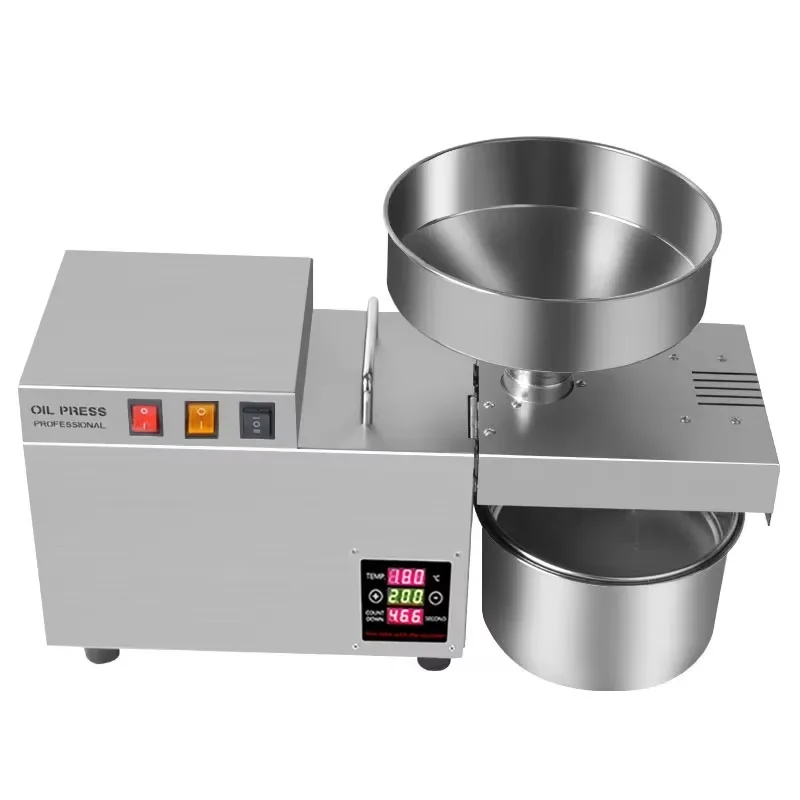 

Small Household Automatic Cold Press Oil Press Ready to Ship for Peanut Soybean Coconut Olive Walnut Sesame Oil for Small Spaces