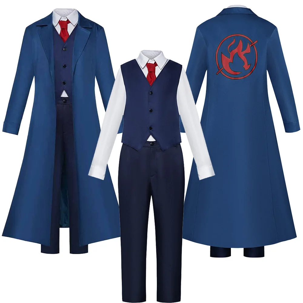 

Male Fantasia Kaldo Gehena Cosplay Costume Anime Mashle: Magic Cos Muscles Roleplay Shirt Tie Pants Coat Vest Halloween Suit