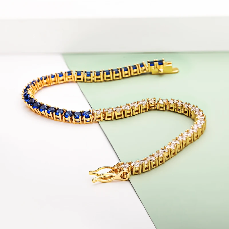 Pulseras 5A Cubic Zircon Chain Bracelet For Women's 18K Plated Gold Delicate Cuff Bracelets Fashion Jewelry Gift Dropshippping