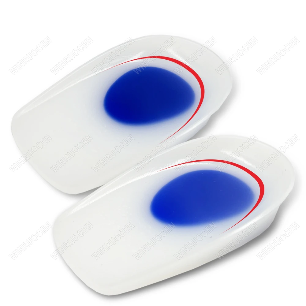 แผ่นรองส้นเท้าเจลซิลิโคนเกรดทางการแพทย์ ช่วยลดแรงกระแทก บรรเทาอาการปวดส้นเท้า/กระดูกส้นเท้า  สำหรับทุกเพศ