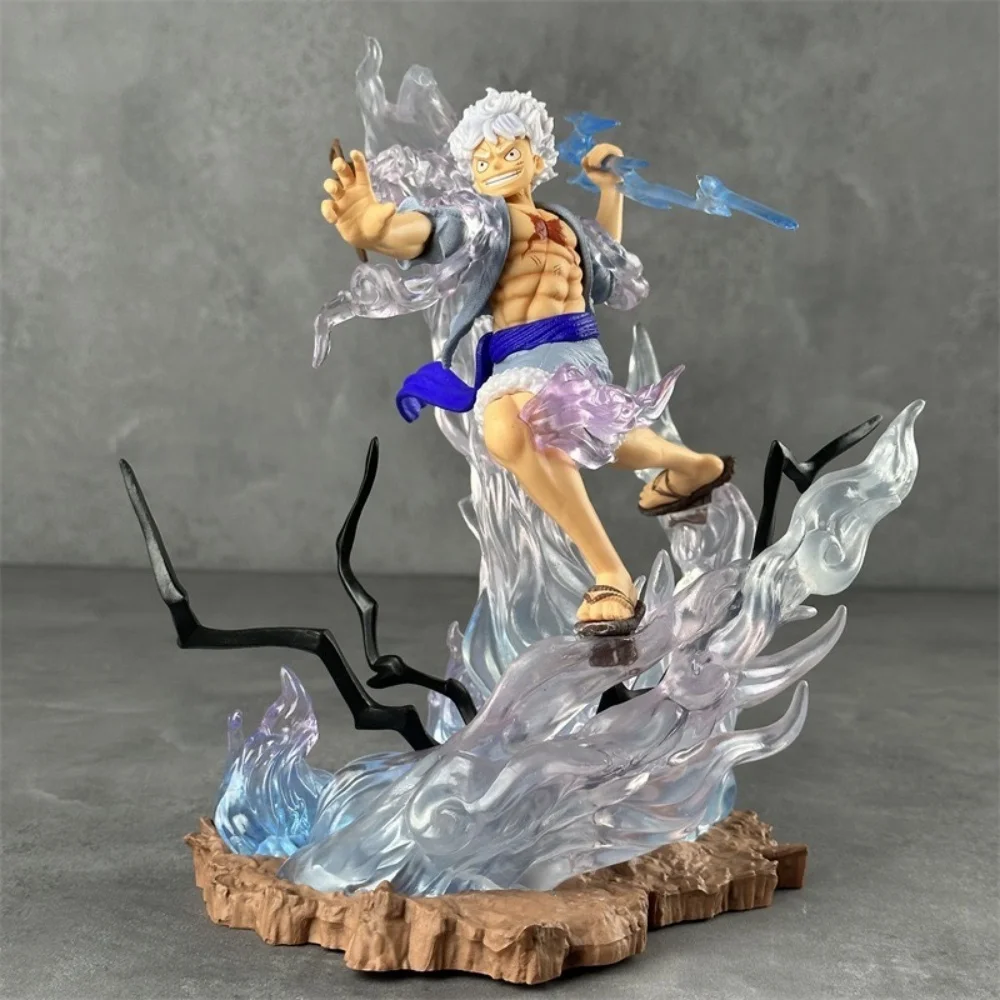 Anime One Piece Monkey·D·Luffy GK Sun God Nikka Fighting PVC Action Figure Collectible Model Doll Toy 27CM
