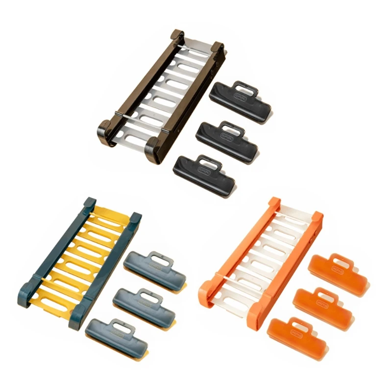 

Подвесная полка для хранения на холодильнике, зажим для сумки для еды, сумка на молнии для держателя для свежести, кухонная