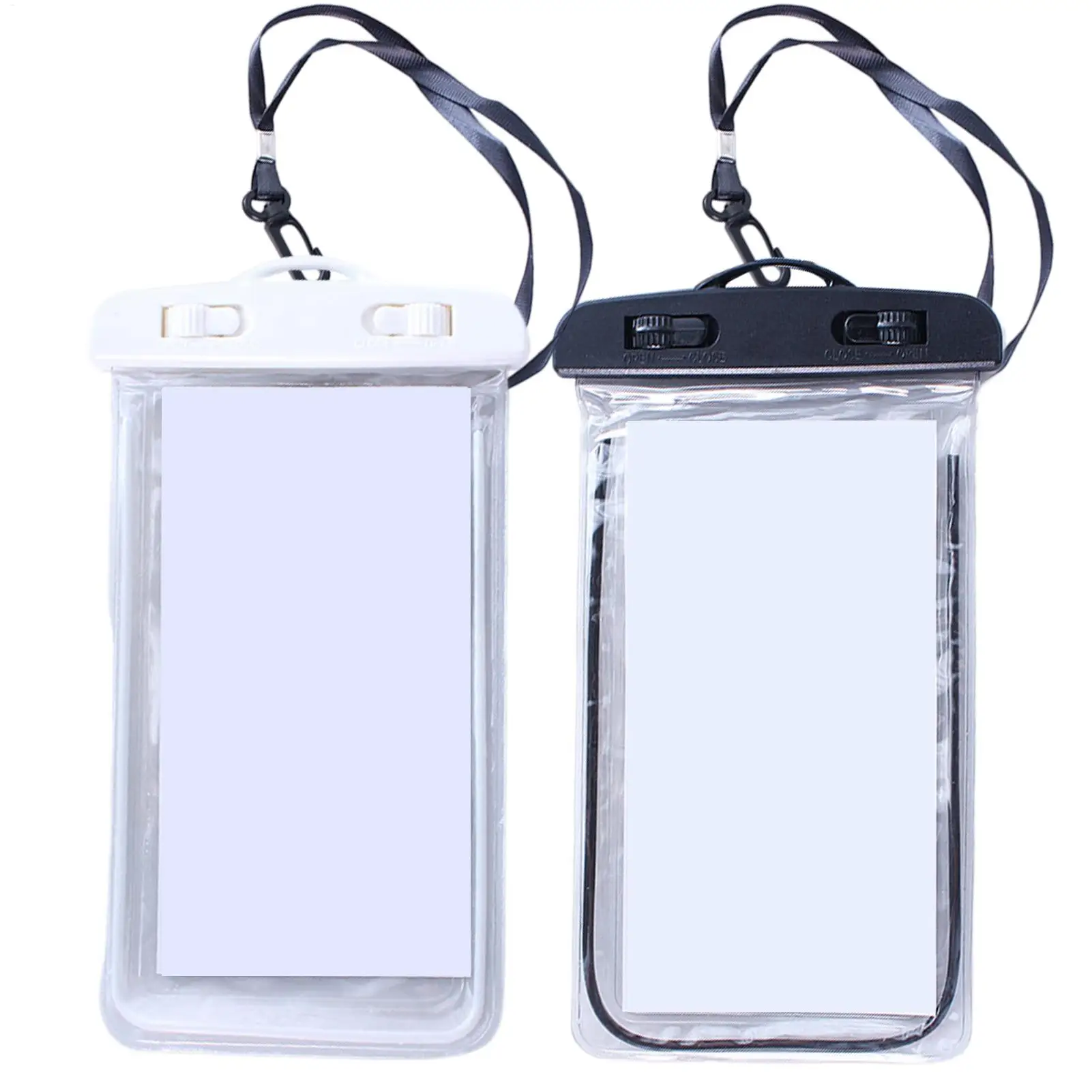 Floating Waterproof Phone Bag Luminous with Lanyard Cell Phone Pouch for Beach Pool Swimming Boating Snorkeling Summer
