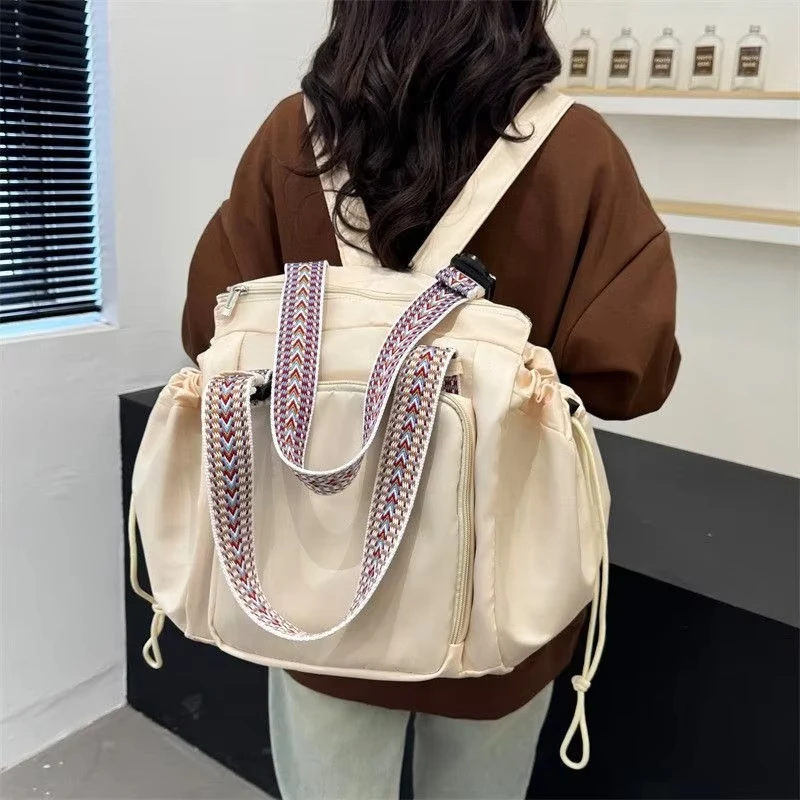 

Versatile Fitness Backpack Large Capacity Sports Gym Yoga Bag Fashion Women Tote Solid Travel Handbag Mom Crossbody Bag