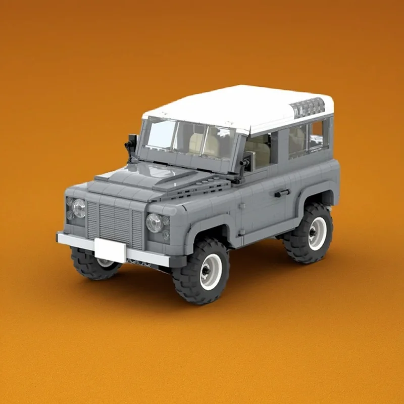 1414PCS MOC Creative Model Land Rover Defender 90 Heritage Edition Custom Building Blocks DIY Ideas Assembly Display Gift Set